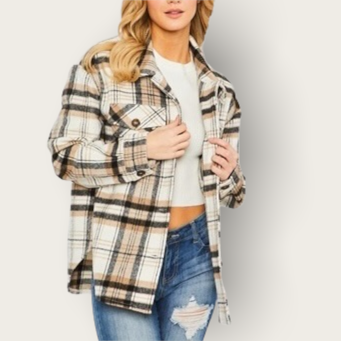 Heavy weighted Oversized Flannel