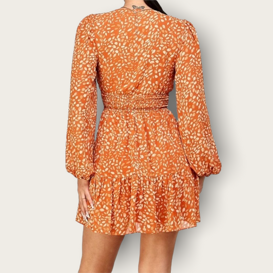 Flow Orange Dress