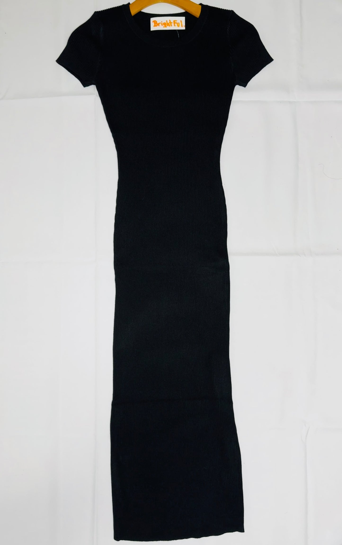 Sleek Elegance Ribbed Maxi Dress